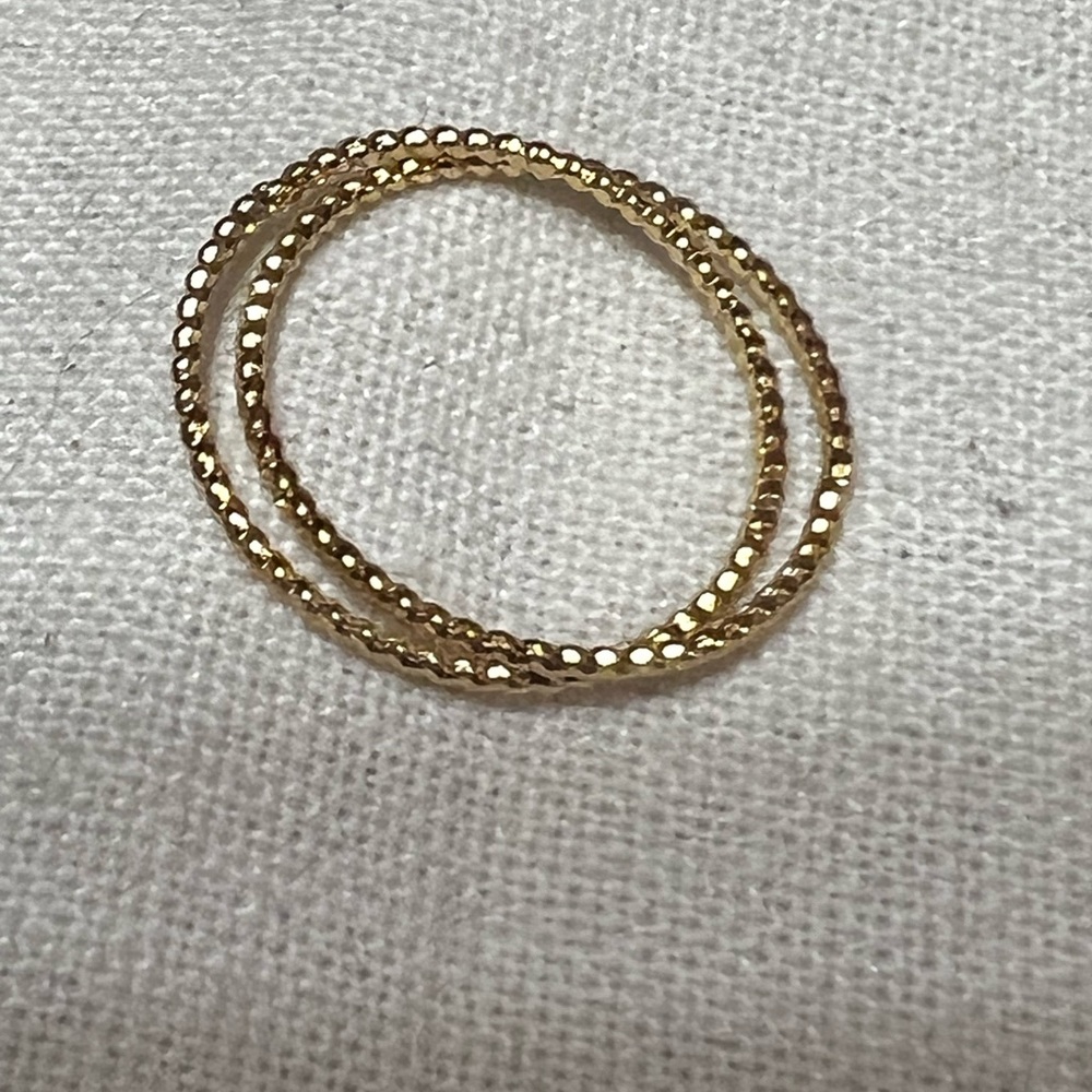 New pair of liked rings.